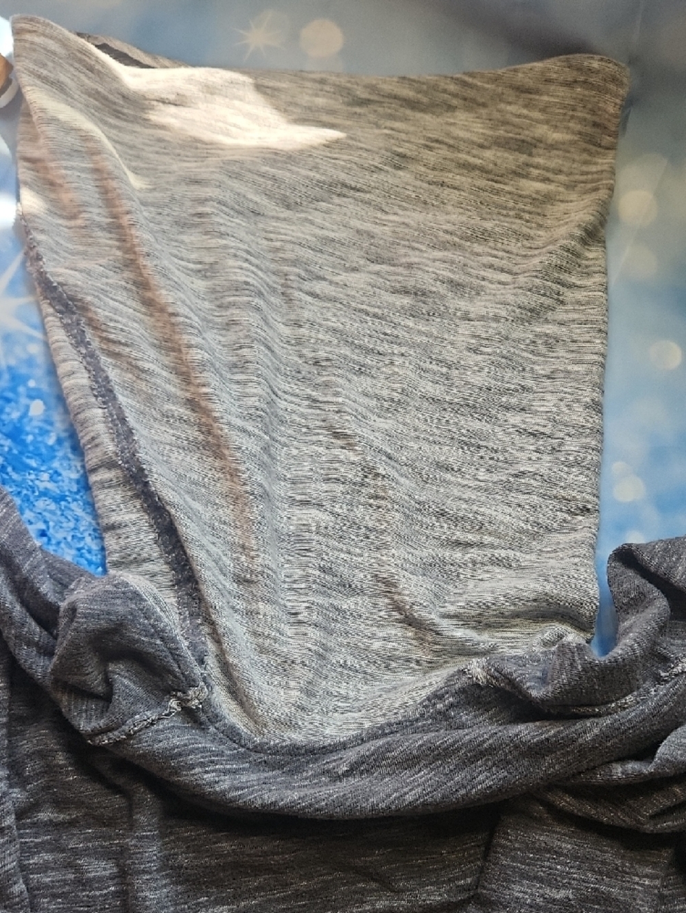 Free People FP Beach Heather Gray Two Body Cowl Neck (Pulls Up For Hood) - Picture 5 of 10